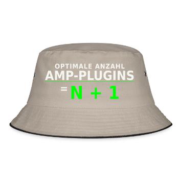 Optimale Anzahl Amp-Plugins = N + 1 - Bucket Hat - Khaki/Schwarz - Vorne