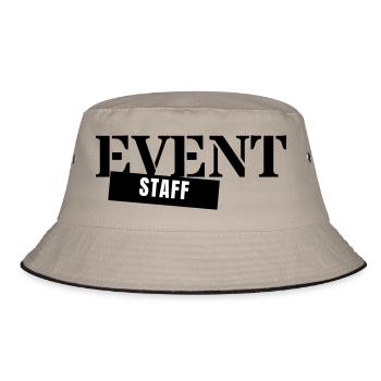 Event Staff - Crew Personnel Event Team - Bucket Hat - khaki/black - Front