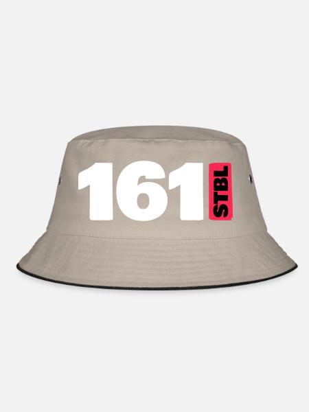 161 - STBL - Bucket Hat - Khaki/Schwarz