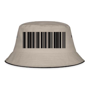 Barcode - Bucket Hat - khaki/black - Front