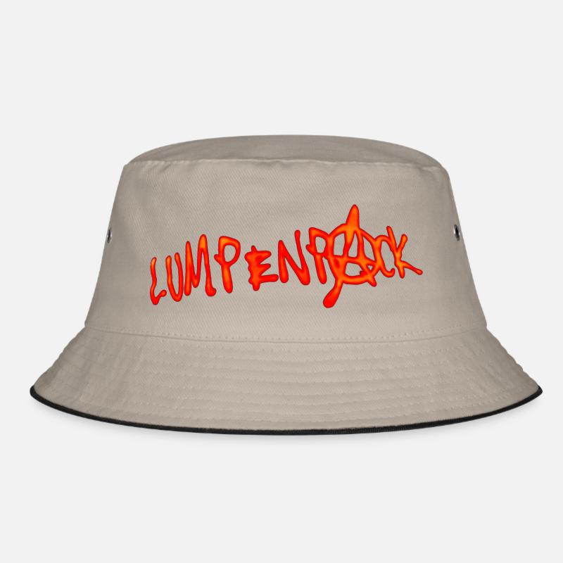 Lumpenpack - Bucket Hat - Khaki/Schwarz