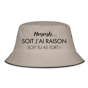 J'ai toujours raison - Bob - kaki/noir - Devant