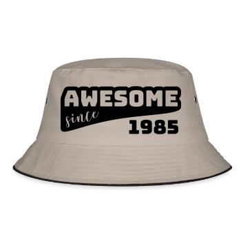 Awesome since 1985 / Birthday-Shirt - Bucket Hat - khaki/black - Front