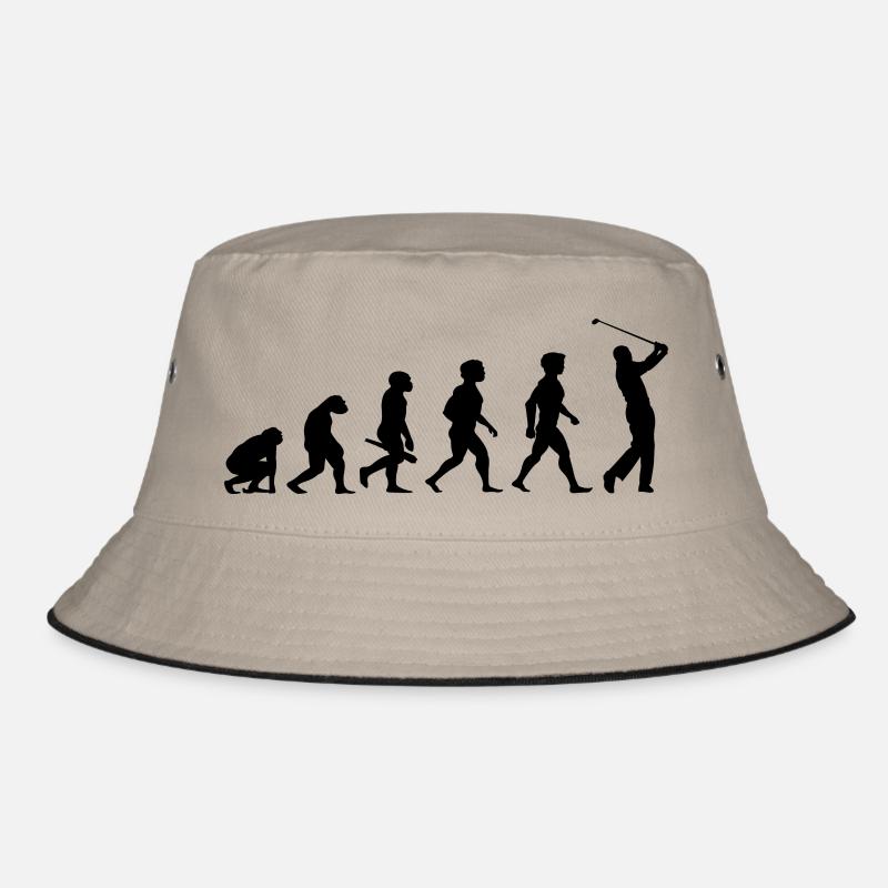 Evolution Golf Golfer Golfspieler Golfplatz Bucket Hat