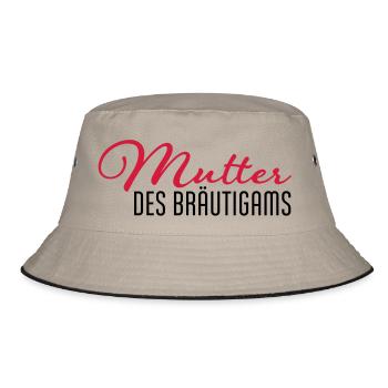 mutter des braeutigams - Bucket Hat - Khaki/Schwarz - Vorne