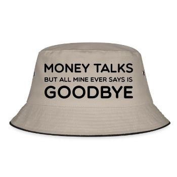 Money Talks - Bucket Hat - Khaki/Schwarz - Vorne