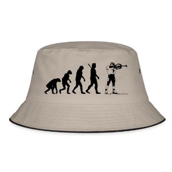 Evolution Biathlon - Bucket Hat - Khaki/Schwarz - Vorne