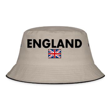 England - Bucket Hat - Khaki/Schwarz - Vorne