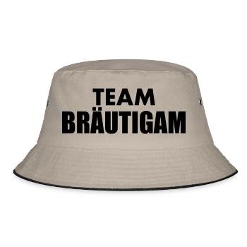 Team bräutigam - Bucket Hat - Khaki/Schwarz - Vorne