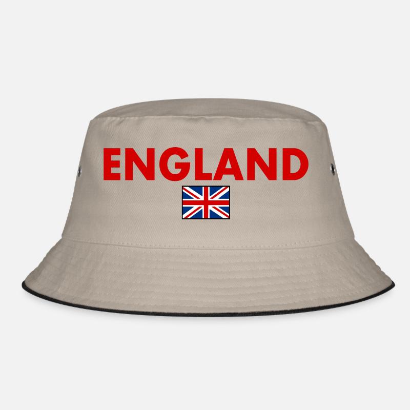 England - Bucket Hat - Khaki/Schwarz
