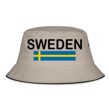Schweden - Bucket Hat - Khaki/Schwarz - Vorne