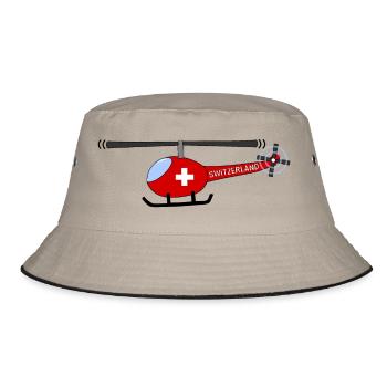 Hélicoptère Suisse Flag Enfants - Bob - kaki/noir - Devant