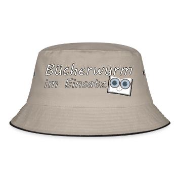 Bookish Deluxe - Bucket Hat - khaki/black - Front