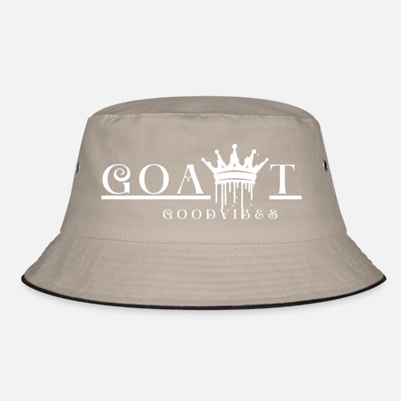 Goat White Edition - Bucket Hat - Khaki/Schwarz