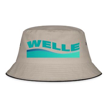 WAVE - Bucket Hat - khaki/black - Front