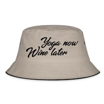 Yoga Meditation Spa Namaste - Bucket Hat - khaki/black - Front