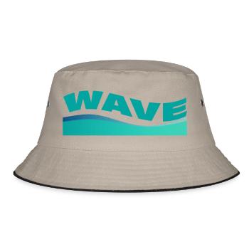 WAVE - Bucket Hat - khaki/black - Front