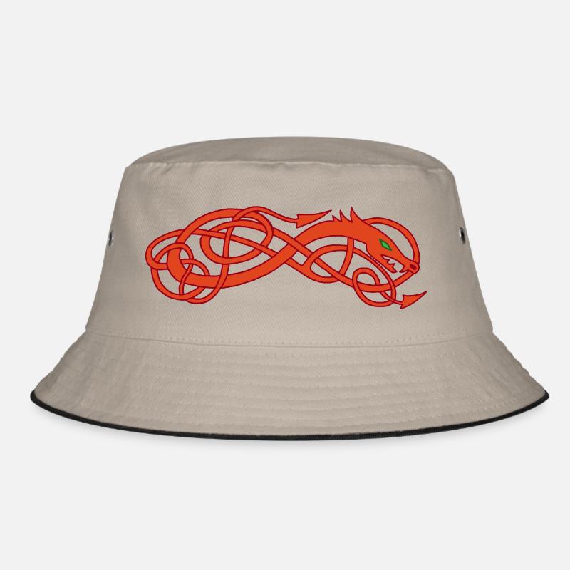 Red Celtic Snake Bucket Hat