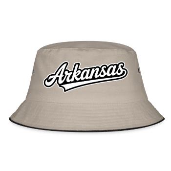 Arkansas - Souvenir USA State Design - Bucket Hat - khaki/black - Front