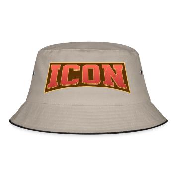 Icon - Bucket Hat - khaki/black - Front