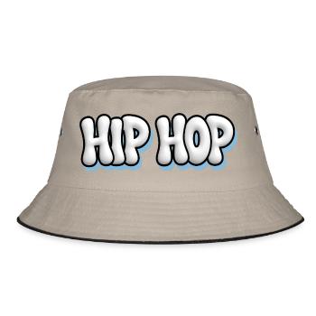 HIP HOP - White Bubble 3D Graffiti Oldschool - Bob - kaki/noir - Devant