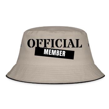 Official Member - Crew Team Club Mitglied Event - Bucket Hat - khaki/black - Front