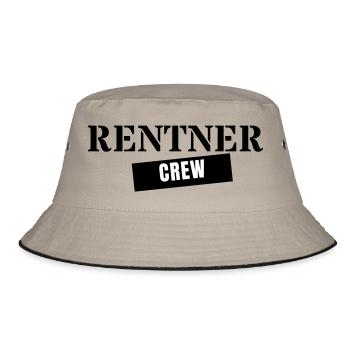 Retired Crew - Retirement Gift Team - Bucket Hat - khaki/black - Front
