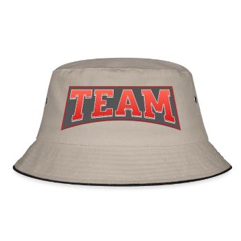 Team - Bucket Hat - Khaki/Schwarz - Vorne
