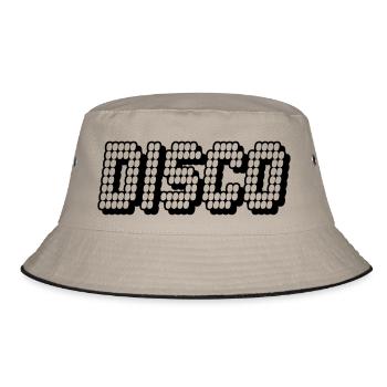 disco - Bucket Hat - Khaki/Schwarz - Vorne