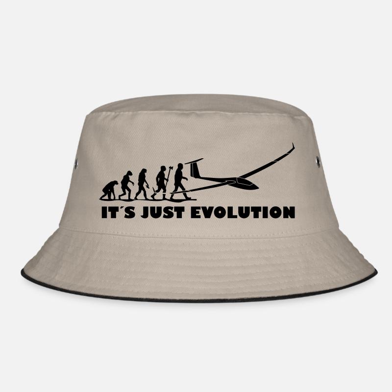 evolution gliding glider pilot Bucket Hat
