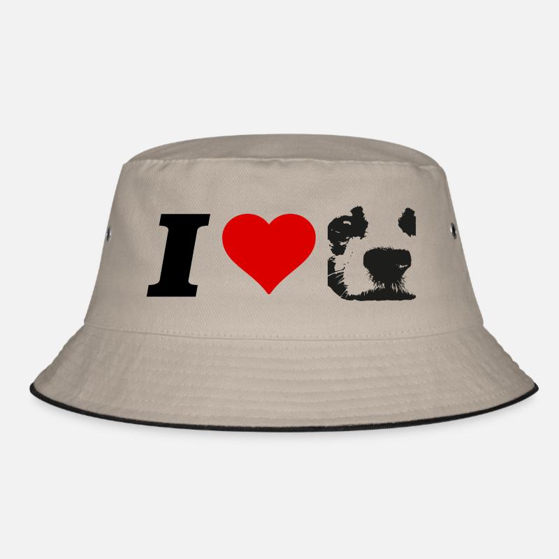 I Love Jack Russel Bucket Hat