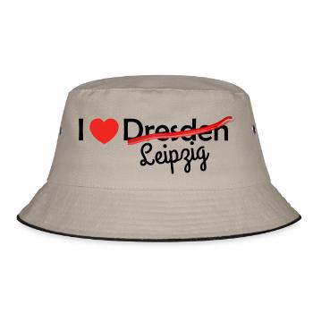Leipzig! - Bucket Hat - khaki/black - Front