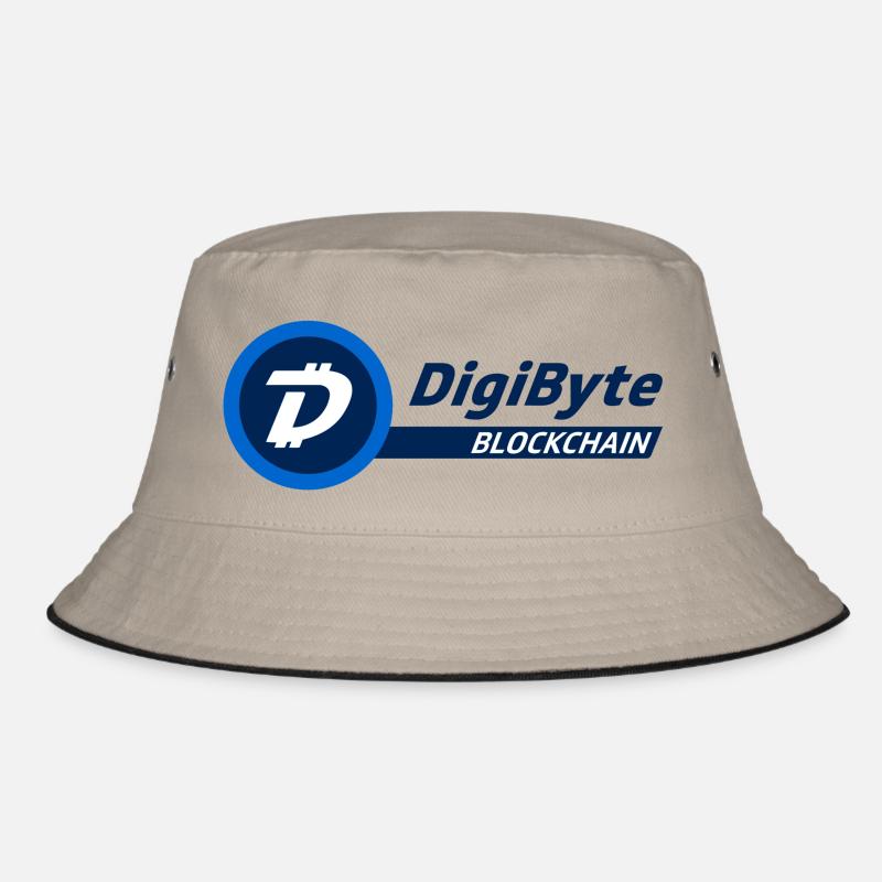 DigiByte logo with text (DGB) Bucket Hat