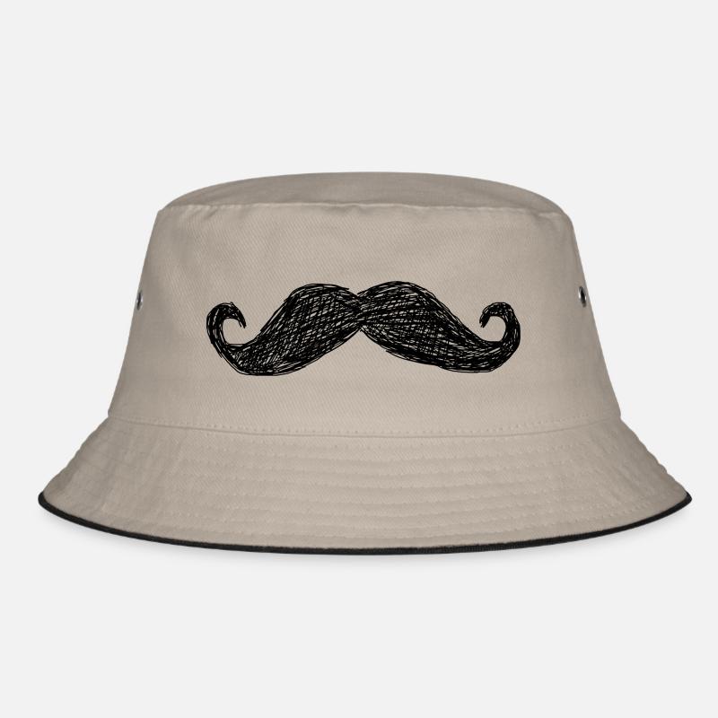 Moustache - Bob - kaki/noir