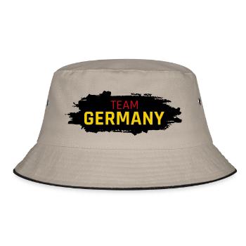 Team Germany Button - Bucket Hat - khaki/black - Front
