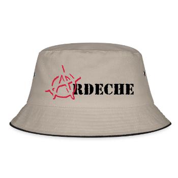 Anarchy Ardeche - Bucket Hat - khaki/black - Front