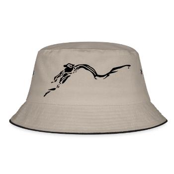 kawasaki_z_1000 - Bucket Hat - Khaki/Schwarz - Vorne