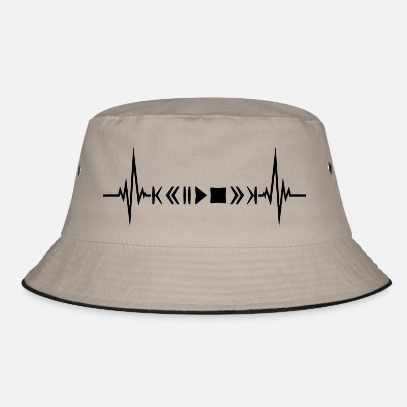 play pulse frequency heart beat cool buttons loud re Bucket Hat