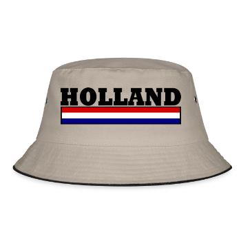 Drapeau de la Hollande - Bob - kaki/noir - Devant
