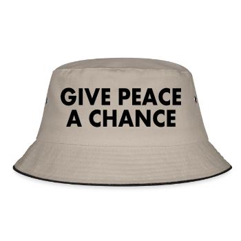Give peace a chance - Bob - kaki/noir - Devant