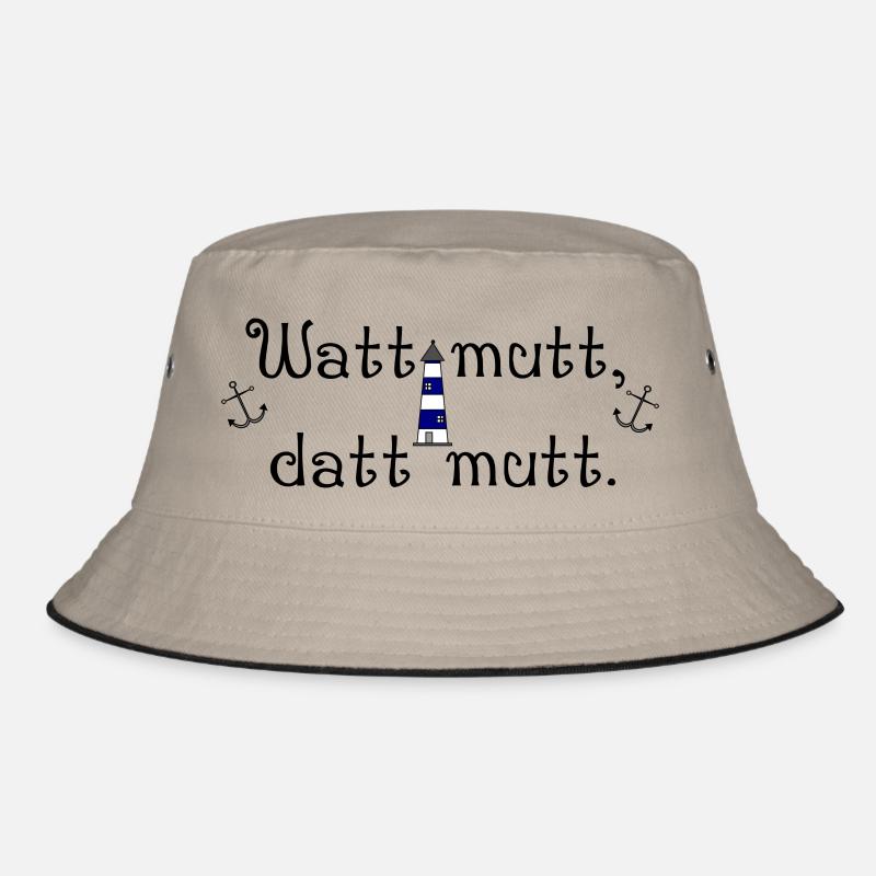 Watt mutt datt mutt - Bucket Hat - Khaki/Schwarz