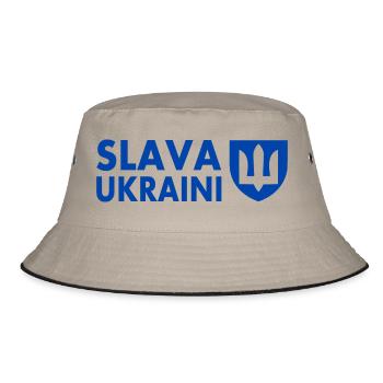 Slava ukraini - Bob - kaki/noir - Devant