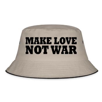 Make love not war - Bob - kaki/noir - Devant