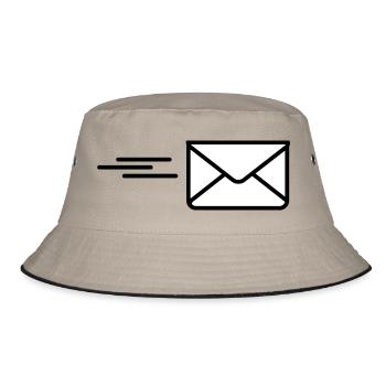 Send a logo letter - Bucket Hat - khaki/black - Front