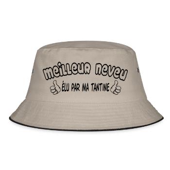 BEST Nephew - Bucket Hat - khaki/black - Front
