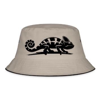 Un caméléon d’enfants erre sur une branche - Bob - kaki/noir - Devant