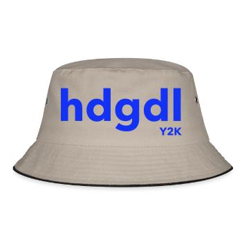 hdgdl hab dich ganz doll lieb Jahr2000 Y2K blau - Bucket Hat - Khaki/Schwarz - Vorne