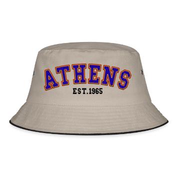Athens Est.1965 - Bucket Hat - khaki/black - Front
