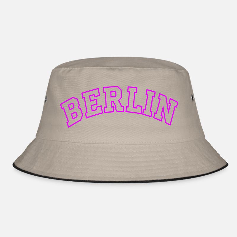 Neon Berlin Bogen Typografie Bucket Hat