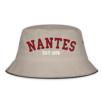 Nantes Est. 1976 - Bucket Hat - khaki/black - Front